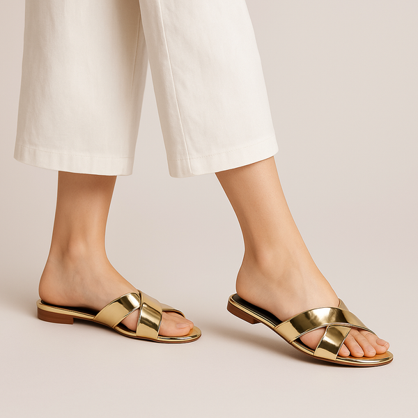 Golden Flat Slipper